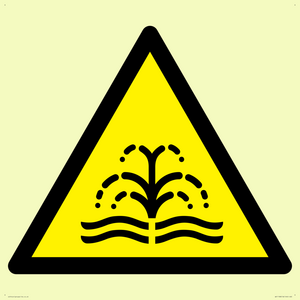 W516 Warning: fountain/water plume